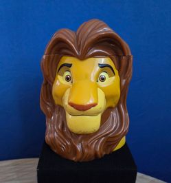 Vintage 1990s Disney on Ice The Lion King SIMBA plastic souvenir mug
