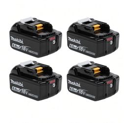 Makita 18V 6.0Ah Lithium-Ion Batteries – Set of 4