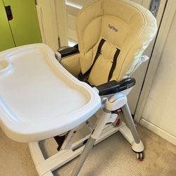 Peg Perego High Chair . Leather cover