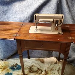 1950's Singer model 301 with refinished cabinet