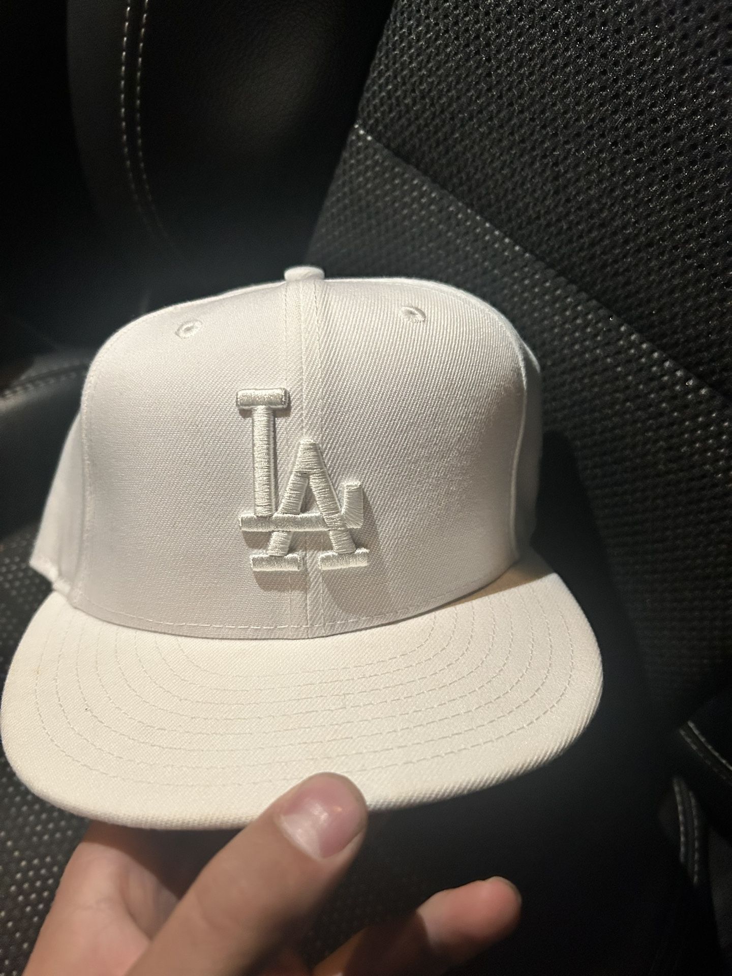 White Dodgers Hat