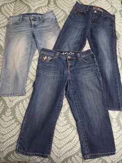 Denim capri
