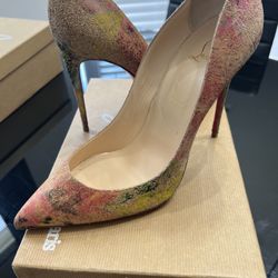 Pigalle Follies 100 Cork Blooming Christian Louboutin