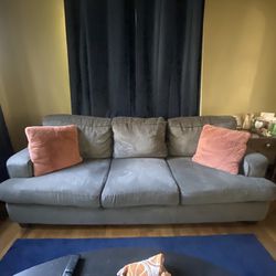 COMFY GRAY COUCH 