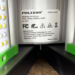 PHLIZON Full Spectrum LED Grow Light 8Bar 1000W Foldable Plant Grow Lamp