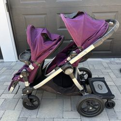 Baby Jogger City Select Double Stroller  W/ Glide Board