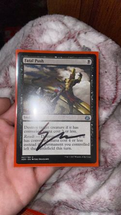 🃏 Autographed MTG Card for Sale – Fatal Push 🃏