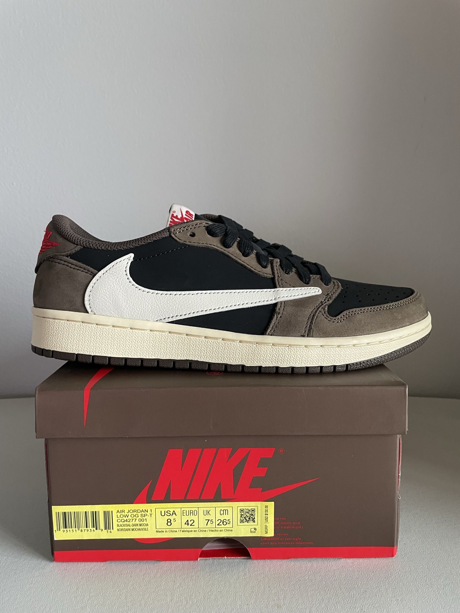 Jordan 1 Low Travis Scott Mocha CQ4277-001 - 8.5 M