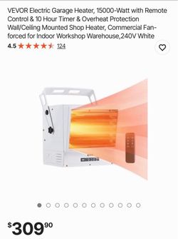 Tools /garage heater/electric garage heater/electric shop heater/shop heater