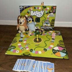 Bluey Shadowlands Board Game 2 plush toys and figurine bundle
