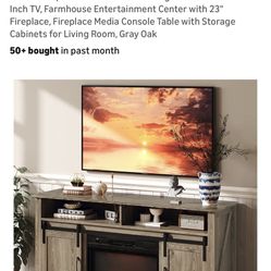 Entertainment Center With Fireplace New In The Box