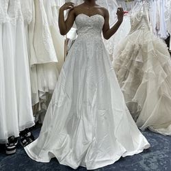 Nwt Sz 6 Beaded Designer Wedding Gown