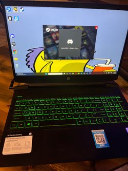 HP Pavilion 15.6" FHD Gaming Laptop, Intel Core i5-9300H, NVIDIA GeForce GTX 1050 (3 GB GDDR5), 8GB SDRAM, 256GB SSD, Shadow Black, Acid Green, 15-dk0