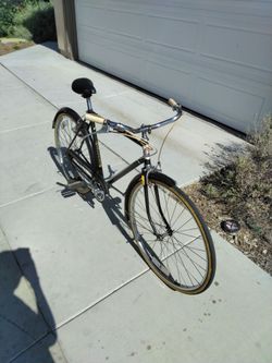 1950s Phillips 3 speed single chain bike