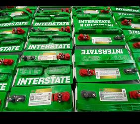 New marine battery Interstate, 1 year warranty