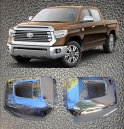 Toyota Tundra Bumper Front Caps Chrome