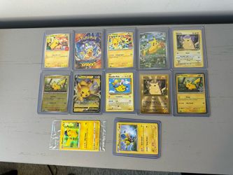 Pikachu Collection Lot Of 12 Cards (Promos Included)