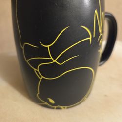 Homer Simpson Matte Black & Yellow Mug – Universal Studios 