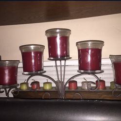 Candelero Y Velas 