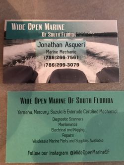 Wide Open Marine of SF Yamaha, Mercury, Suzuki, Evinrude, mercruiser