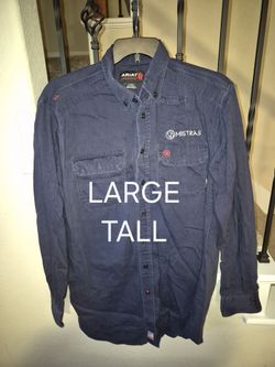 ARIAT FRC NAVY BLUE BUTTON UP SHIRTS