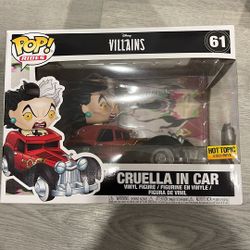 CRUELLA IN CAR FUNKO HOT TOPIC