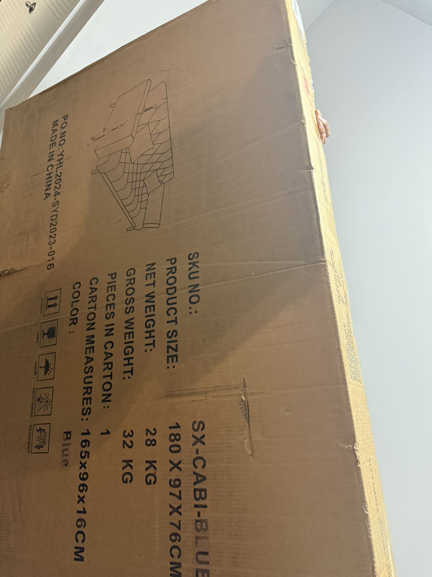 Brand New Blue Couch Still In Box