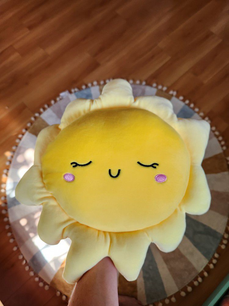 Plush Pillow Summer Sun Baby Shower Gift Nursery Decor 