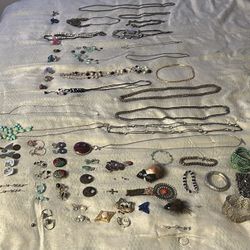 60 Pieces Of Nice Costume Jewelry