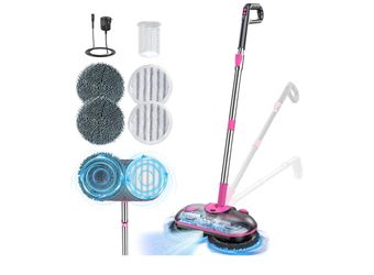 Adjustable Cordless Spin Mop - Powerful 2500mAh Battery for Hassle-Free Cleaning