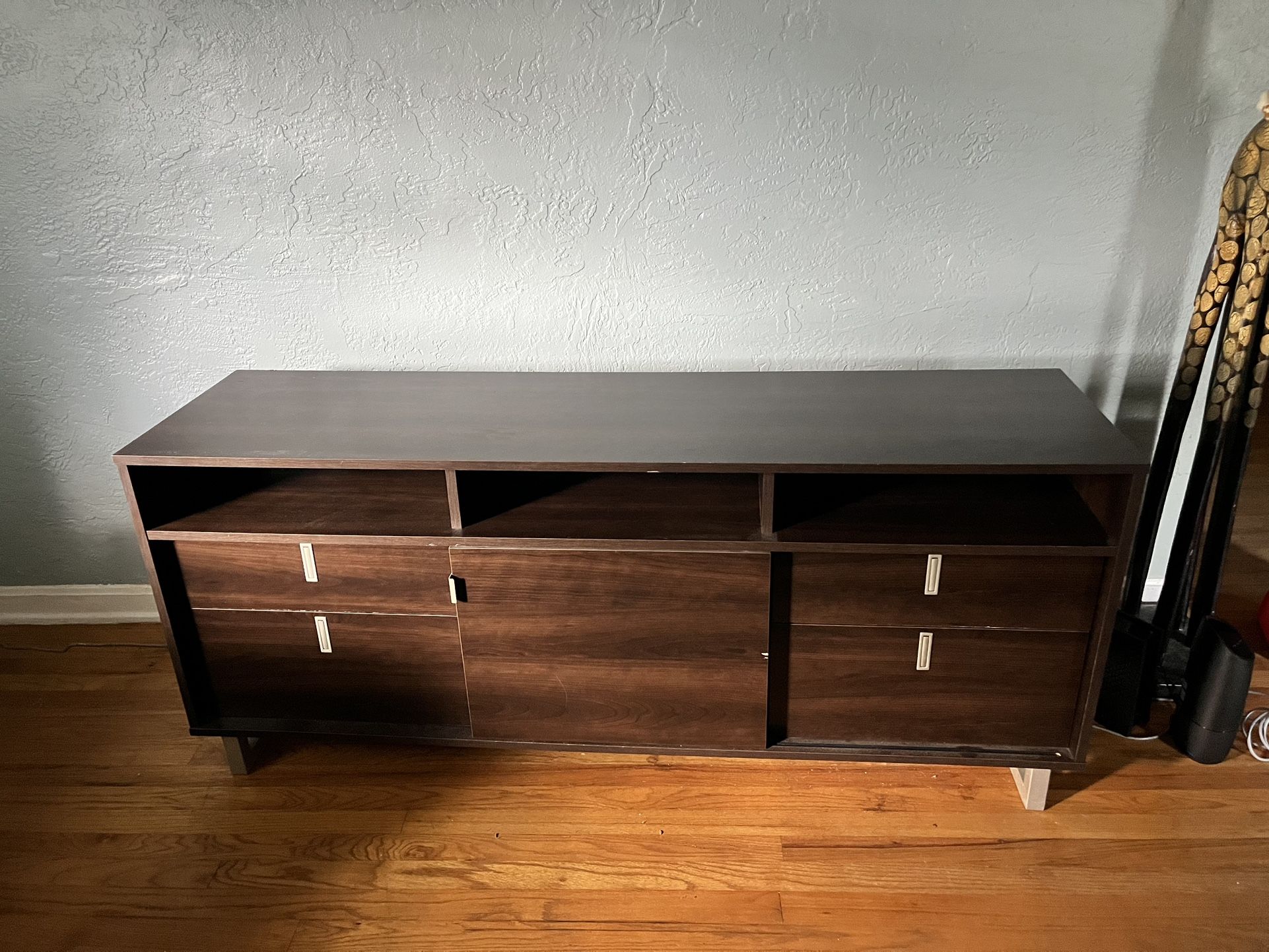 Brown Tv Entertainment Center