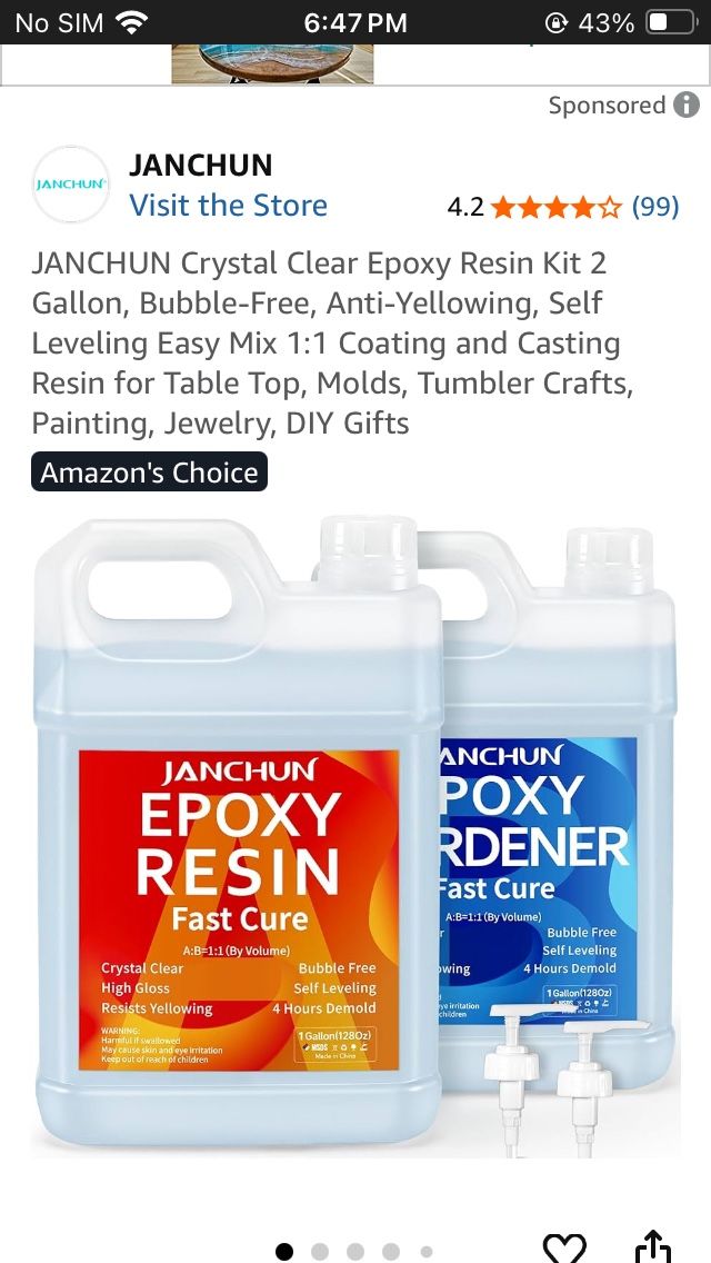 Epoxy Resin And Silicone Measurement Cups And Sticks