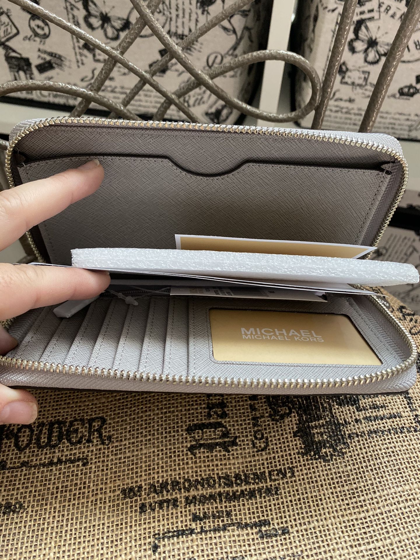 Michael Kors wristlet wallet