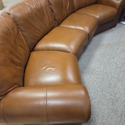 Leather couch Rapallo
