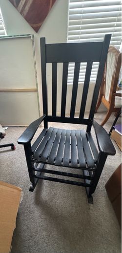 A Rocking Chair ($45)& Gray side chair for ($35)Read the description