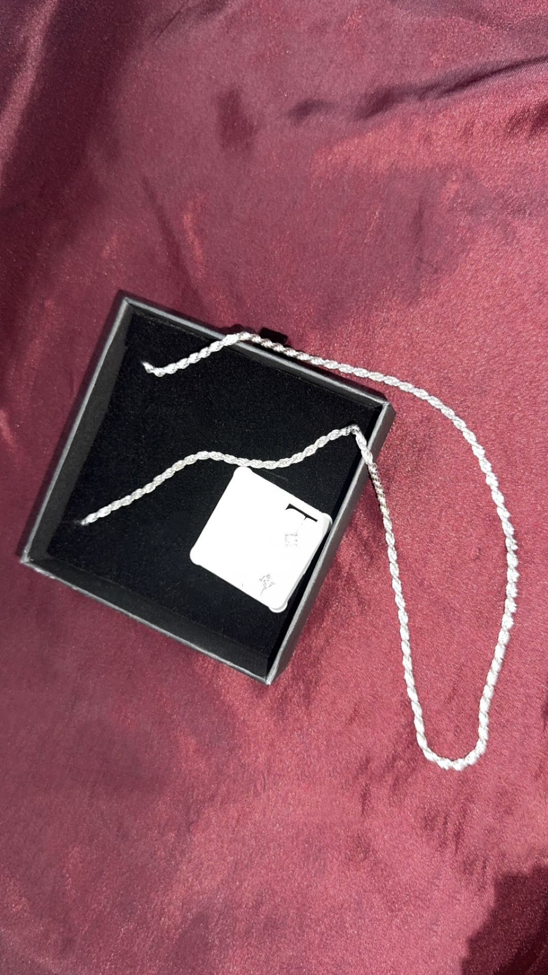 Silver Figaro Chain & Silver Earrings