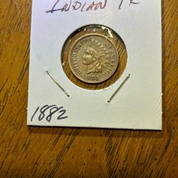1882 INDUAN HEAD PENNY.  SCARCE