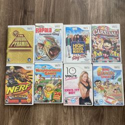 8 Wii Nintendo Video Games $20