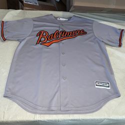 Majestic Baltimore Orioles Jersey Men Xl Euc Vintage MLB Cool Base USA Gray