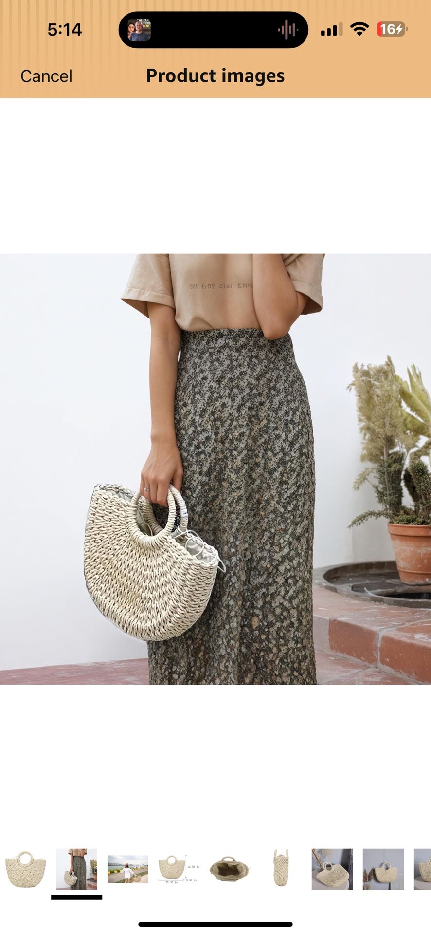 Straw Tote Bag like new