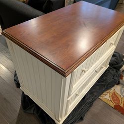 Very big L shaped office desk with matching filing cabinet