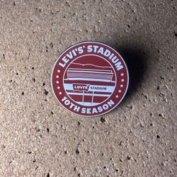 NFL San Francisco 49ers 10th Season Levi’s Stadium Official Pin