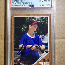Grant Gelt Sandlot Auto PSA/DNA