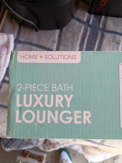 Home solutions 2 piece deluxe bath and pillow and Matt lounger set
