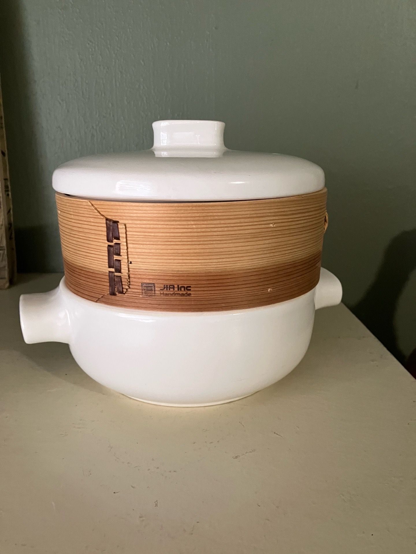 New JIA ceramic & wood steamer