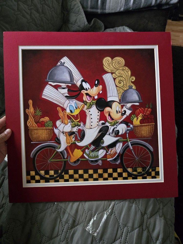 Disney Fine Art “Wheeling with Flavor” by Tim Rogerson – Authentic Collector’s Lithograph