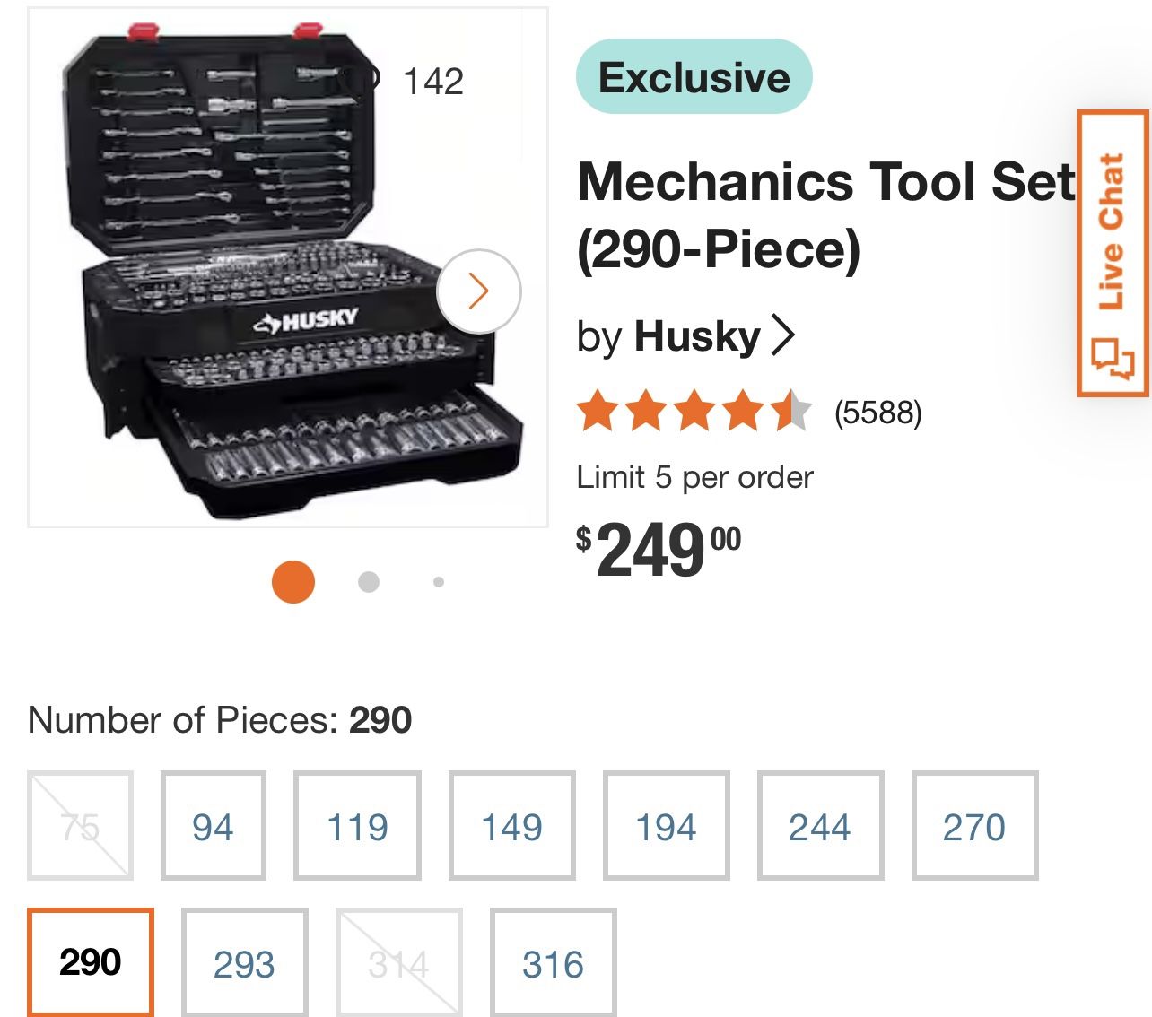 Husky 290 Piece Set