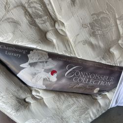 Cal king Beautyrest mattress from the Connoisseur Collection, specifically the Chambourg Luxury model.