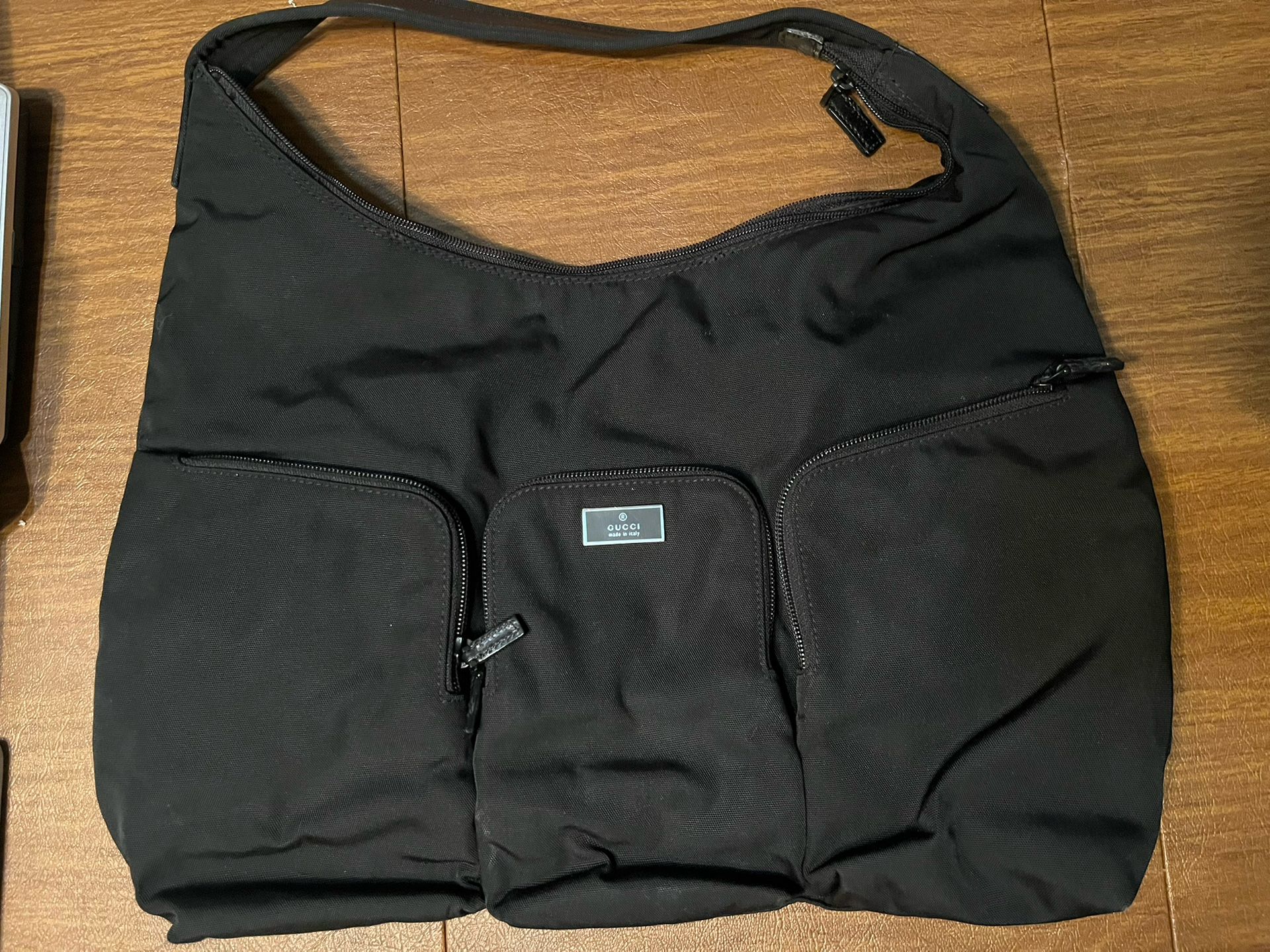 Gucci Black Nylon Shoulder Bag