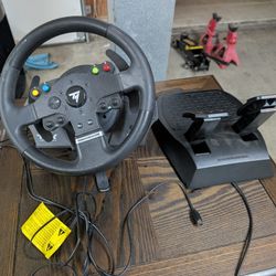 Thrustmaster Driving Wheel and Peddle Set W Feedback 